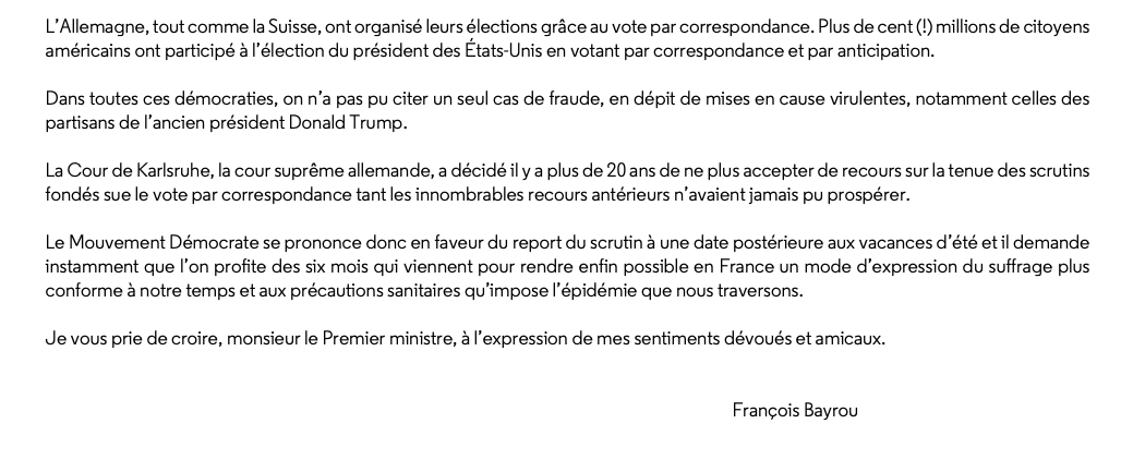 Lettre au Premier ministre 2/2 