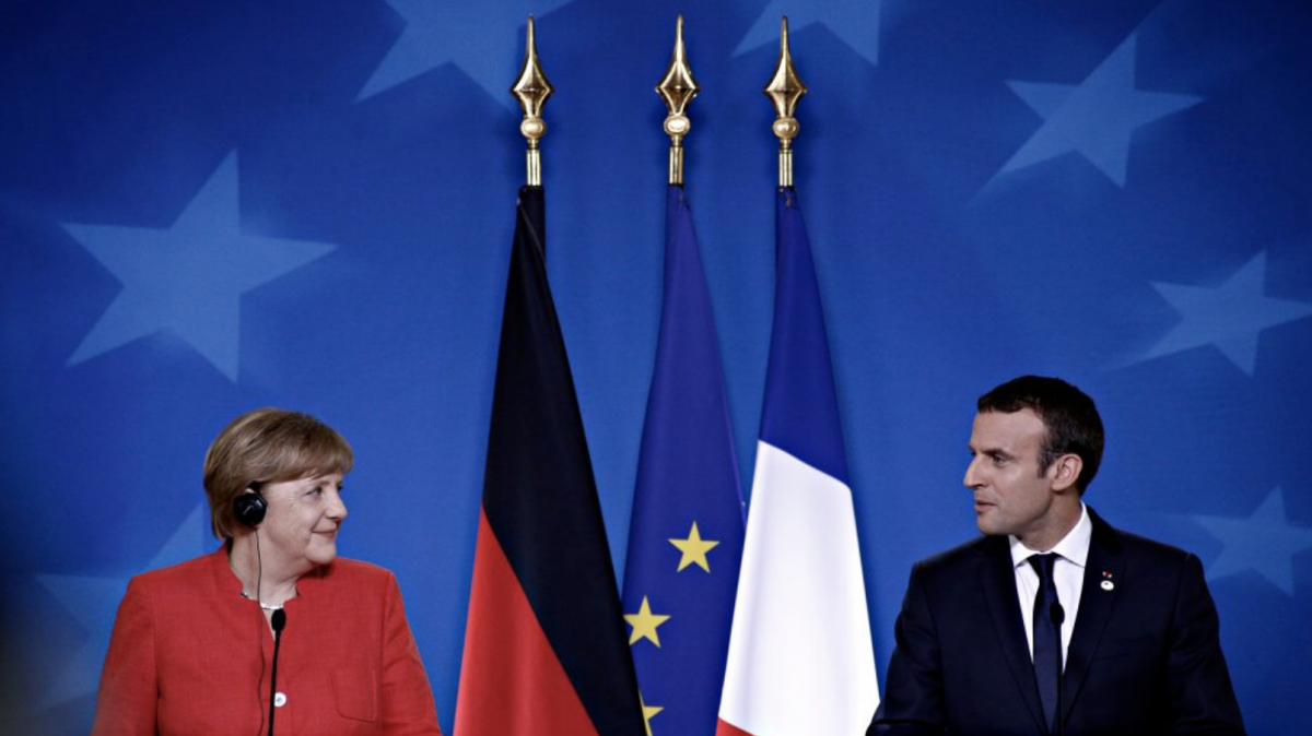 A.Merkel et E.Macron