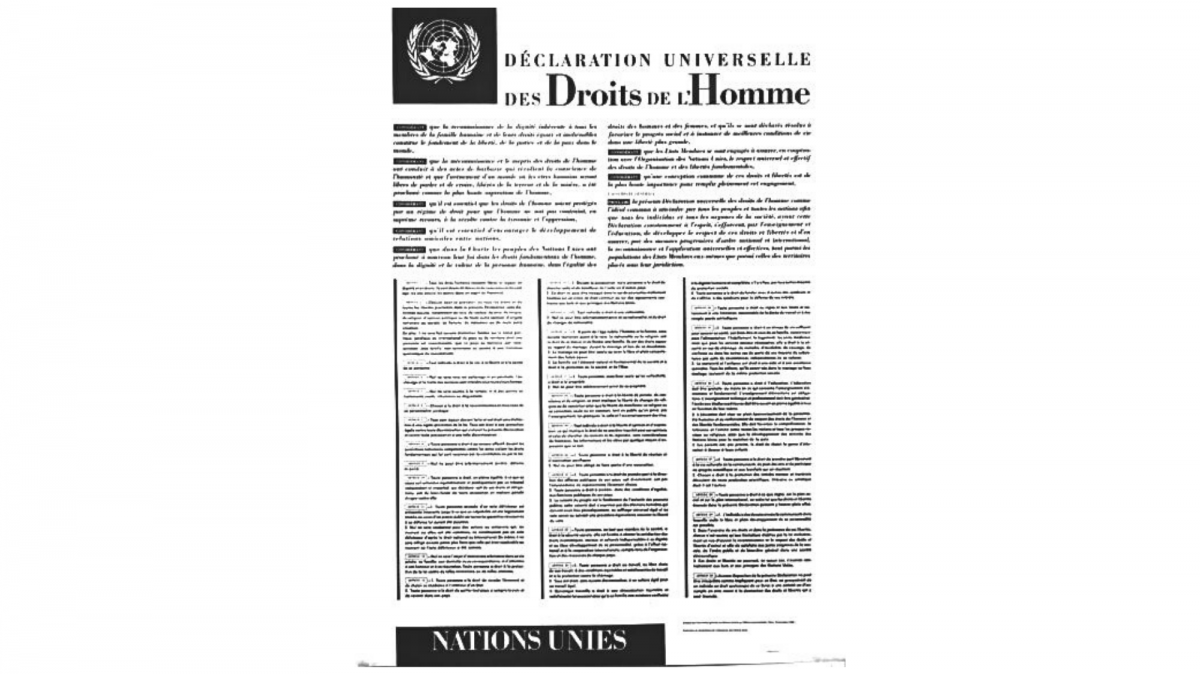 droits de l'homme - déclaration 1948
