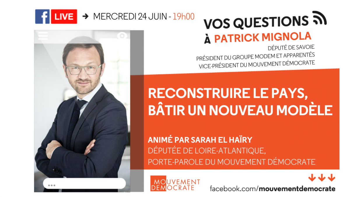 Patrick Mignola - Reconstruire le pays, bâtir un nouveau modèle