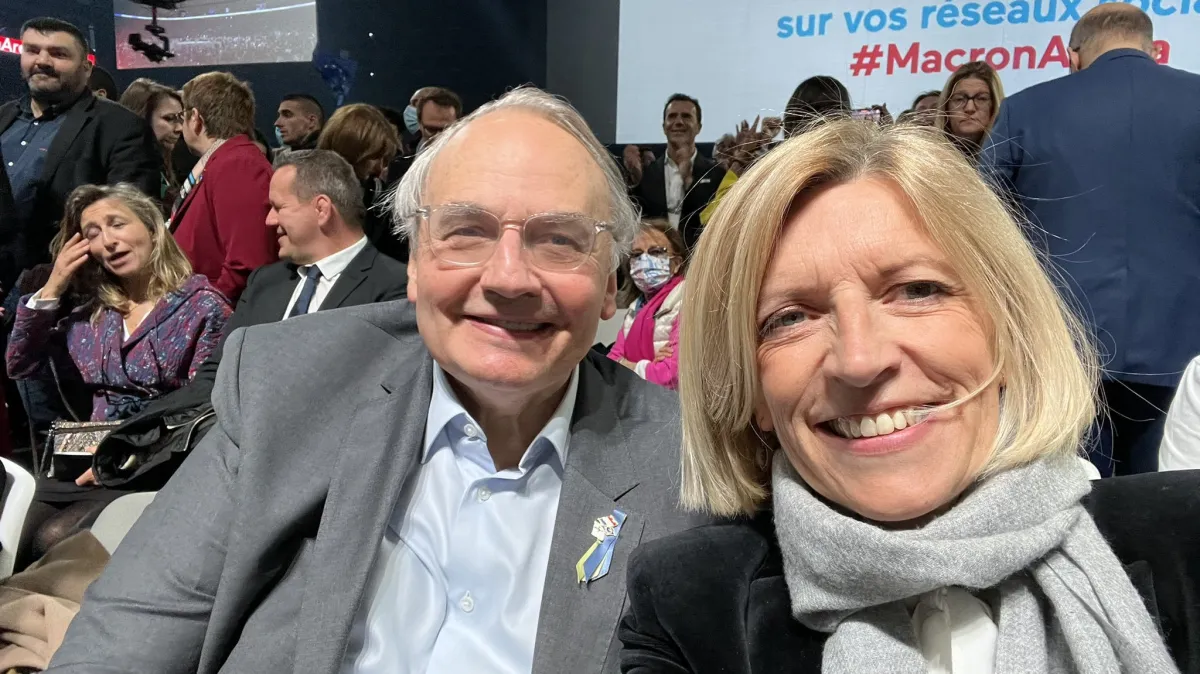 Jean-Louis_Bourlanges-JLB & Isabelle_Florennes_IF Macron Arena