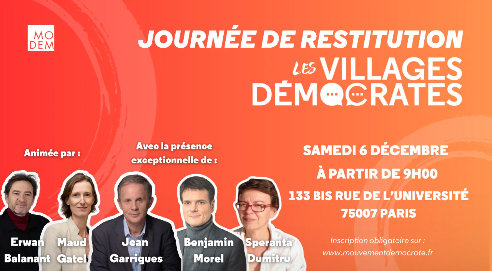 <p><span>Journée exceptionnelle autour des travaux des Villages Démocrates</span></p>